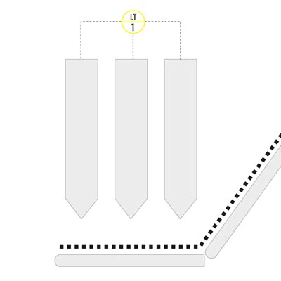 Schemat - pomiar poziomu w zestawialni
