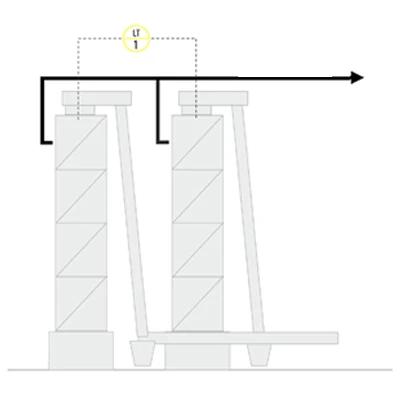 Schemat - Piec wapienny w cukrowni Schemat - Piec wapienny w cukrowni