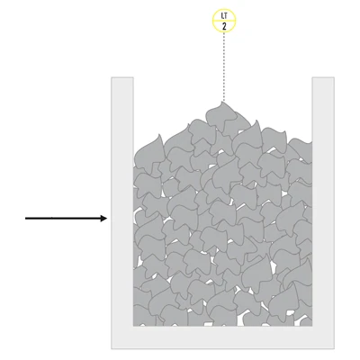 Pomiar poziomu w magazynie substratów biogazowni