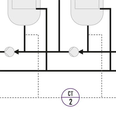 Schemat - Pomiar stężenia ługu czarnego Schemat - Pomiar stężenia ługu czarnego