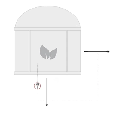 Schemat - pomiar H2S w komorze fermentacyjnej w biogazowni Schemat - pomiar H2S w komorze fermentacyjnej w biogazowni