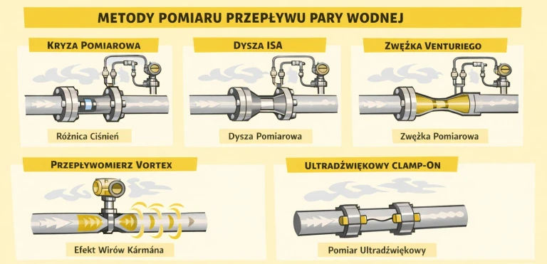 Porównanie przepływomierzy do pary Porównanie przepływomierzy do pary