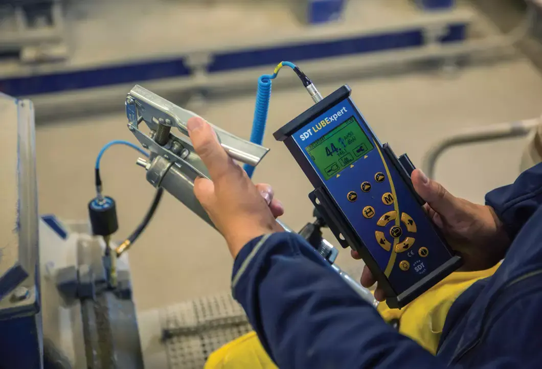 Smarowanie łożysk w oparciu o pomiar ultradźwięków