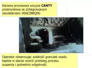 Kamera wizyjna – pomiar wilgotności osadu