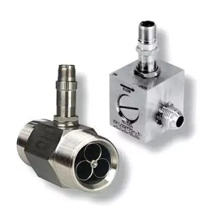 Przykładowy przepływomierz turbinkowy Przykładowy przepływomierz turbinkowy