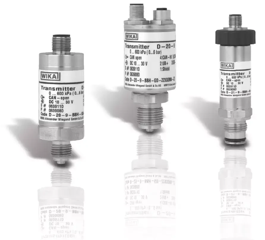 Przetworniki ciśnienia z technologią CANopen