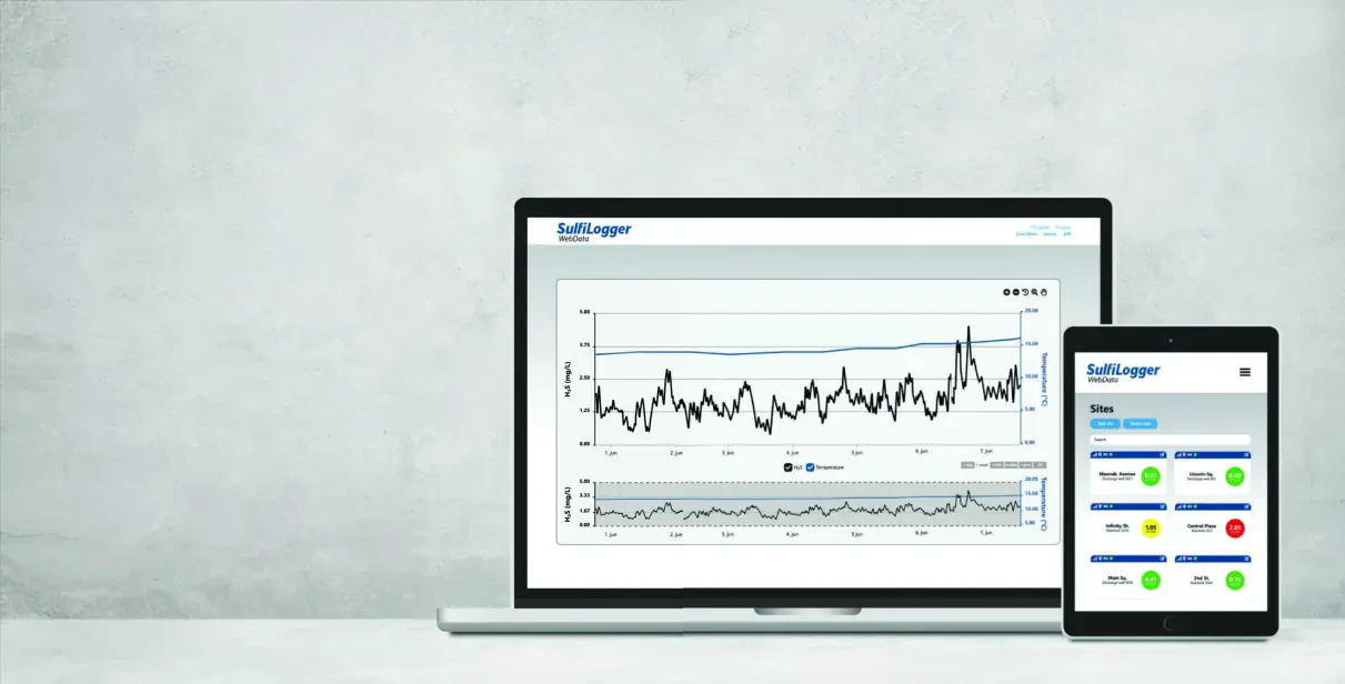 Rejestracja i wizualizacja pomiaru stężenia H2S