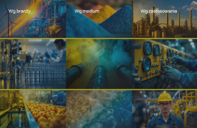 POmiary przemysłowe według branży medium