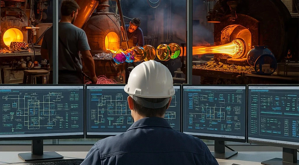 Kontrola procesów huty szkła