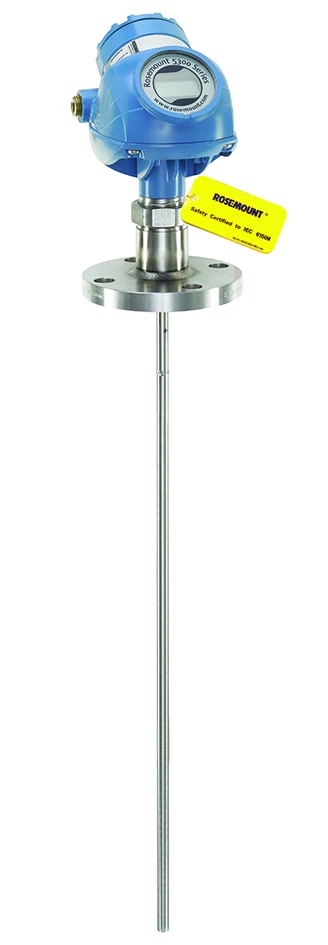 Falowodowe sondy radarowe do pomiaru poziomu cieczy i materiałów sypkich oraz rozdziału faz Rosemount 5300 Falowodowe sondy radarowe do pomiaru poziomu cieczy i materiałów sypkich oraz rozdziału faz Rosemount 5300