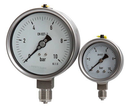 Manometry przemysłowe z rurką Bourdona serii MB