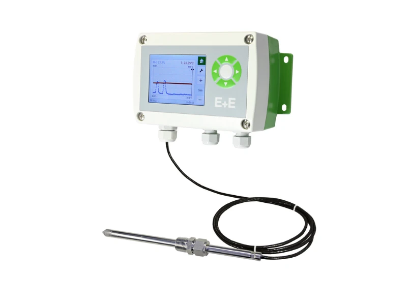 Przemysłowy przetwornik wilgotności i temperatury EE310 dla wysokich temperatur do 200°C Przemysłowy przetwornik wilgotności i temperatury EE310 dla wysokich temperatur do 200°C