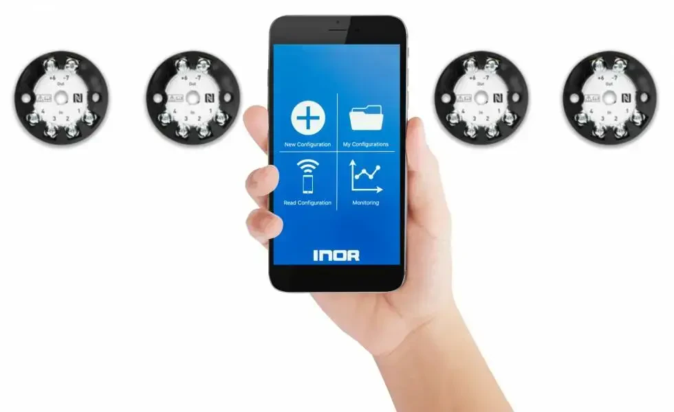 Zastosowanie smartfona lub tabletu do konfigurowania przetworników temperatury.