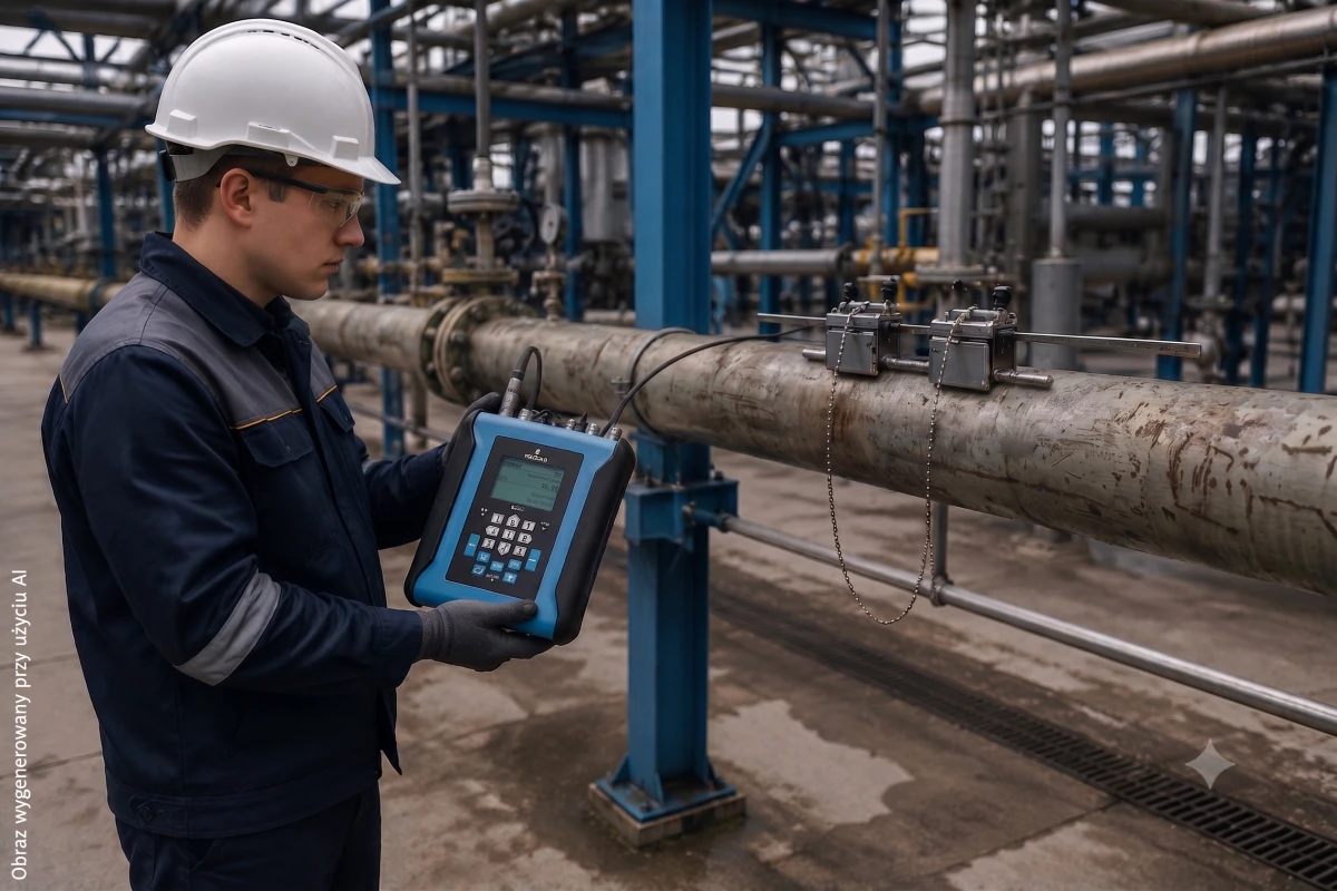 Przenośny miernik przepływu i energii gazów FLUXUS G641