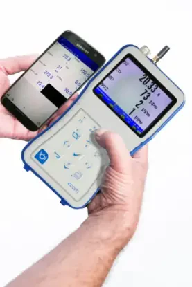 Odczyt wyników z analizatora spalin