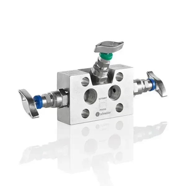 Zawór blokowy trójdrogowy serii N542.39 (W3AA)