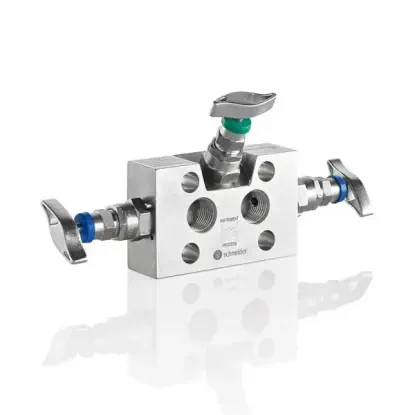 Zawór blokowy trójdrogowy serii N542.39 (W3AA)