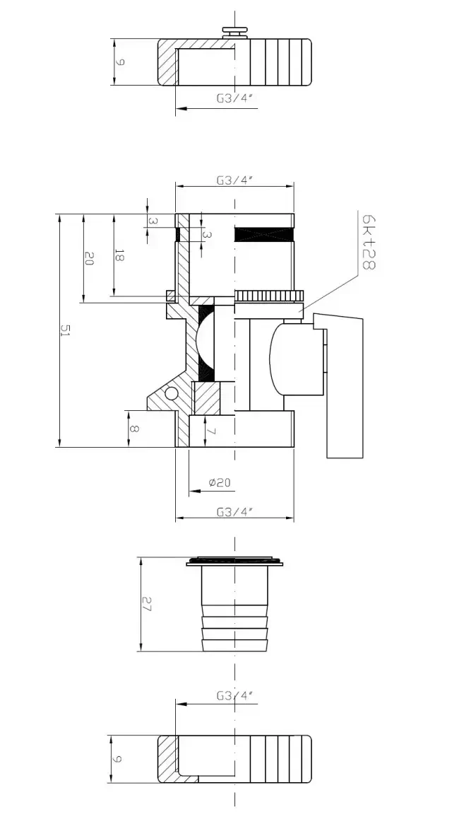 Zawór spustowy do opróżniania wody z instalacji grzewczych