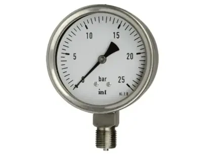 Manometry przemysłowe z rurką Bourdona serii MB