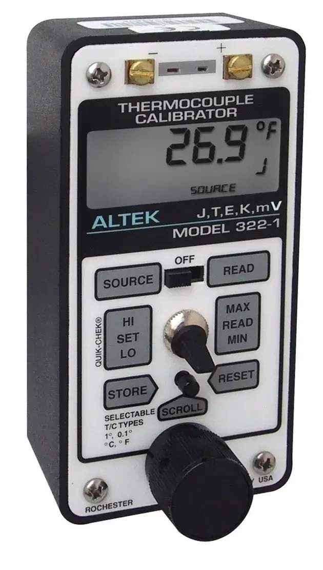 Kalibrator temperatury termopar Altek 322