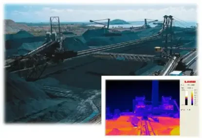 Kamera termowizyjna do monitoringu składowisk węgla, biomasy
