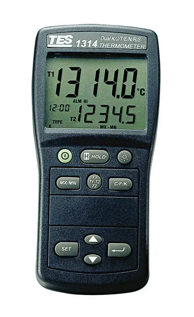 Przenośny, elektroniczny termometr wzorcowy Tes 1314