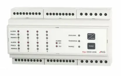 Ośmiokanałowa centrala detekcyjno-alarmowa JS Alpa MOD LED8