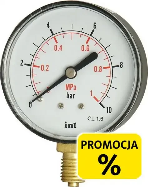 Standardowe manometry ciśnienia z rurką Bourdona serii MB