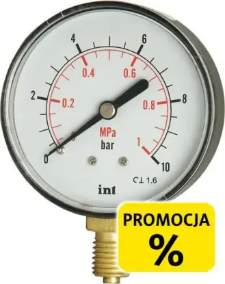 Standardowe manometry ciśnienia z rurką Bourdona serii MB