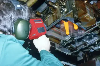 Zastosowanie pirometru Cyclops 100/100B/100L/ Hutnictwo szkła