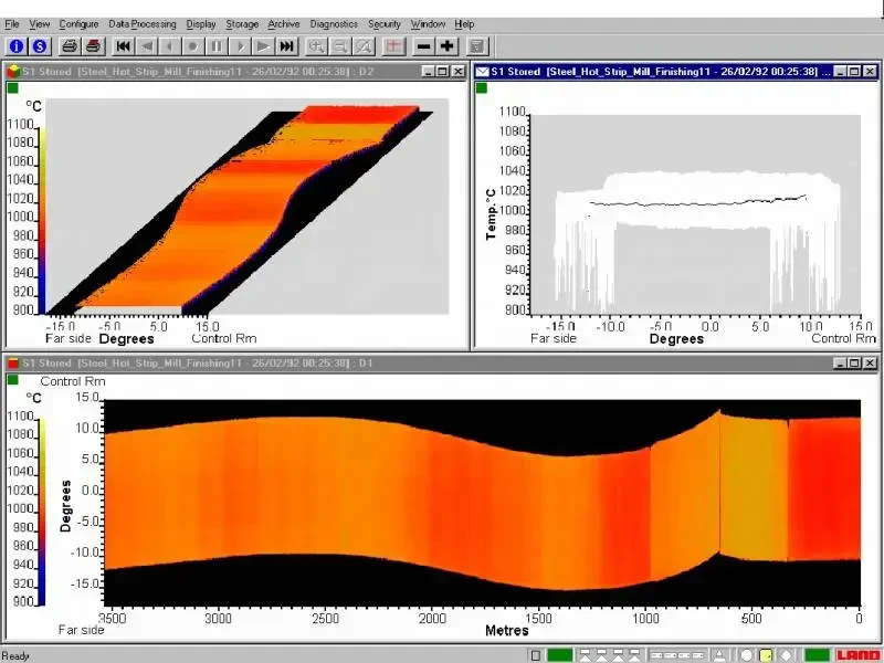 Rozkład temperatury pasma blachy