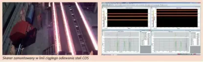 Linia COS - pomiar kęsów / wlewek