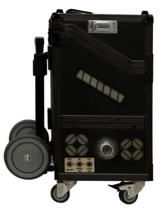 Przenośny analizator spalin ecom-J2KNpro TECH (widok z boku)