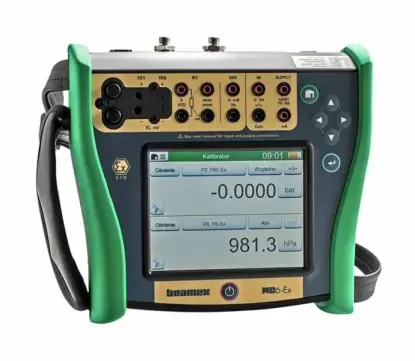 Czytelny wyświetlacz kalibratora serii MC6-Ex