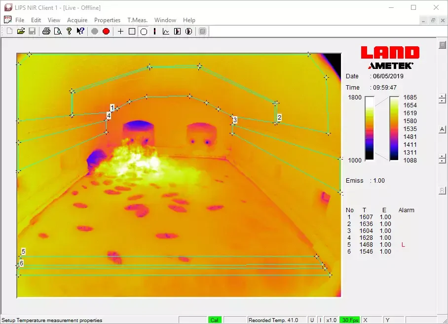 Kamera termowizyjna do kotłów i pieców