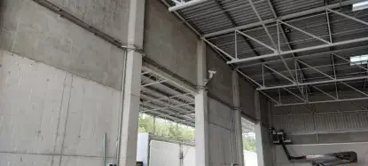 Montaż zespołu kamery obrotowej termowizyjnej - hala przyjęcia odpadów Montaż zespołu kamery obrotowej termowizyjnej - hala przyjęcia odpadów