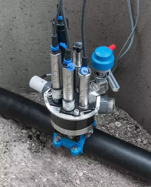 System monitorowania wody pitnej zamontowany w sieci dystrybucyjnej